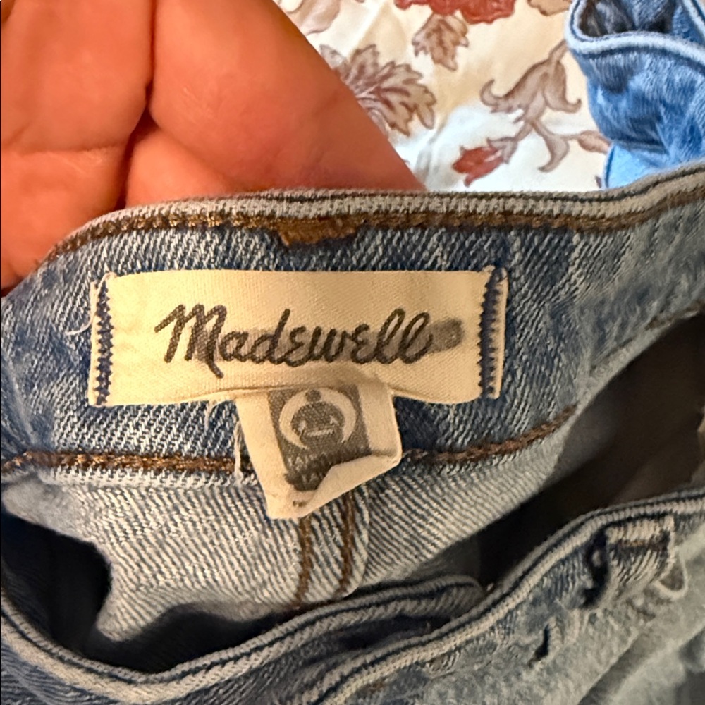 Madewell Light Blue Jean Shorts - Picture 3 of 4